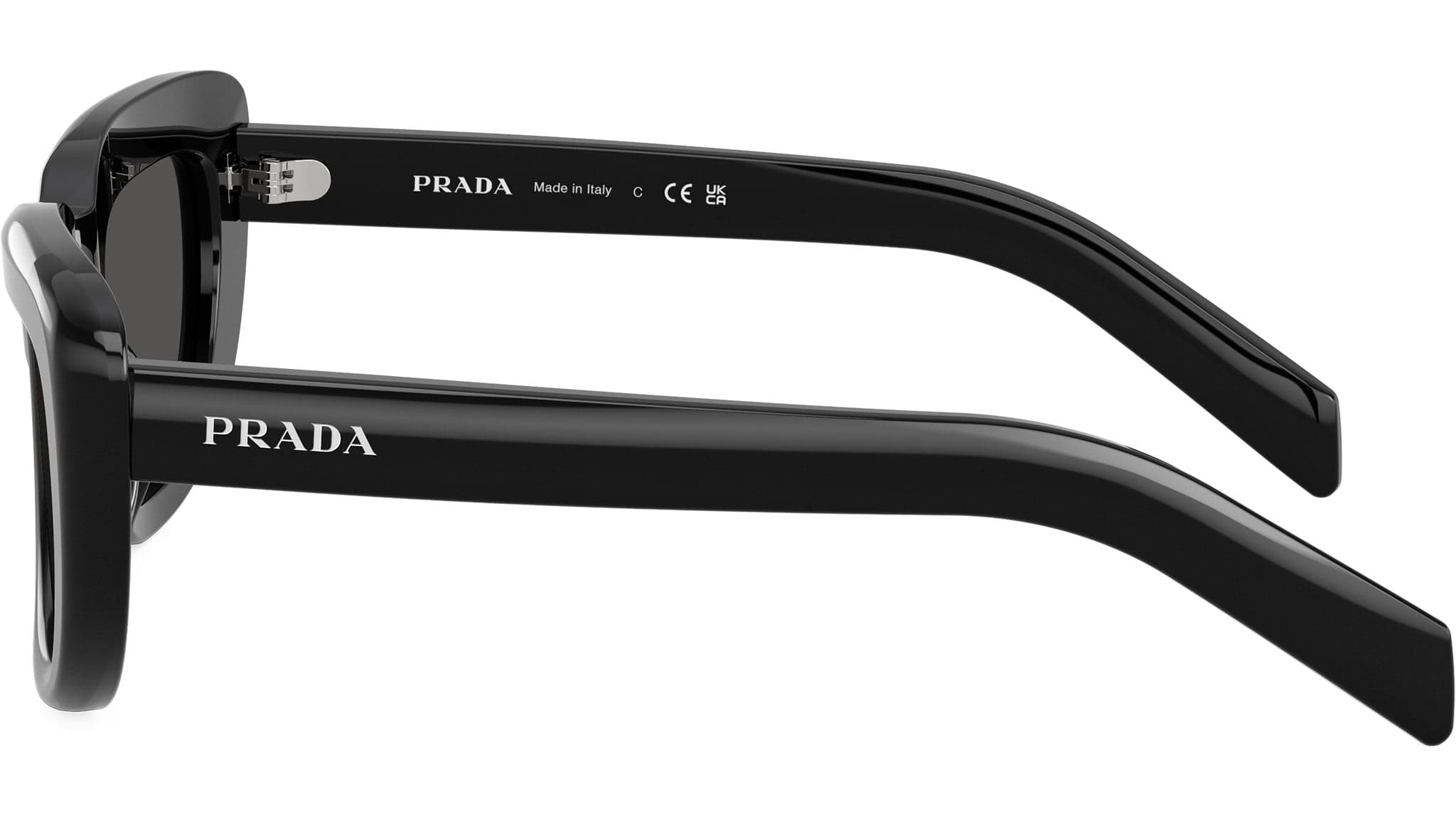 Prada 0PR D07S 16K08Z53 Eyeglasses Polished Black 53mm Women 3