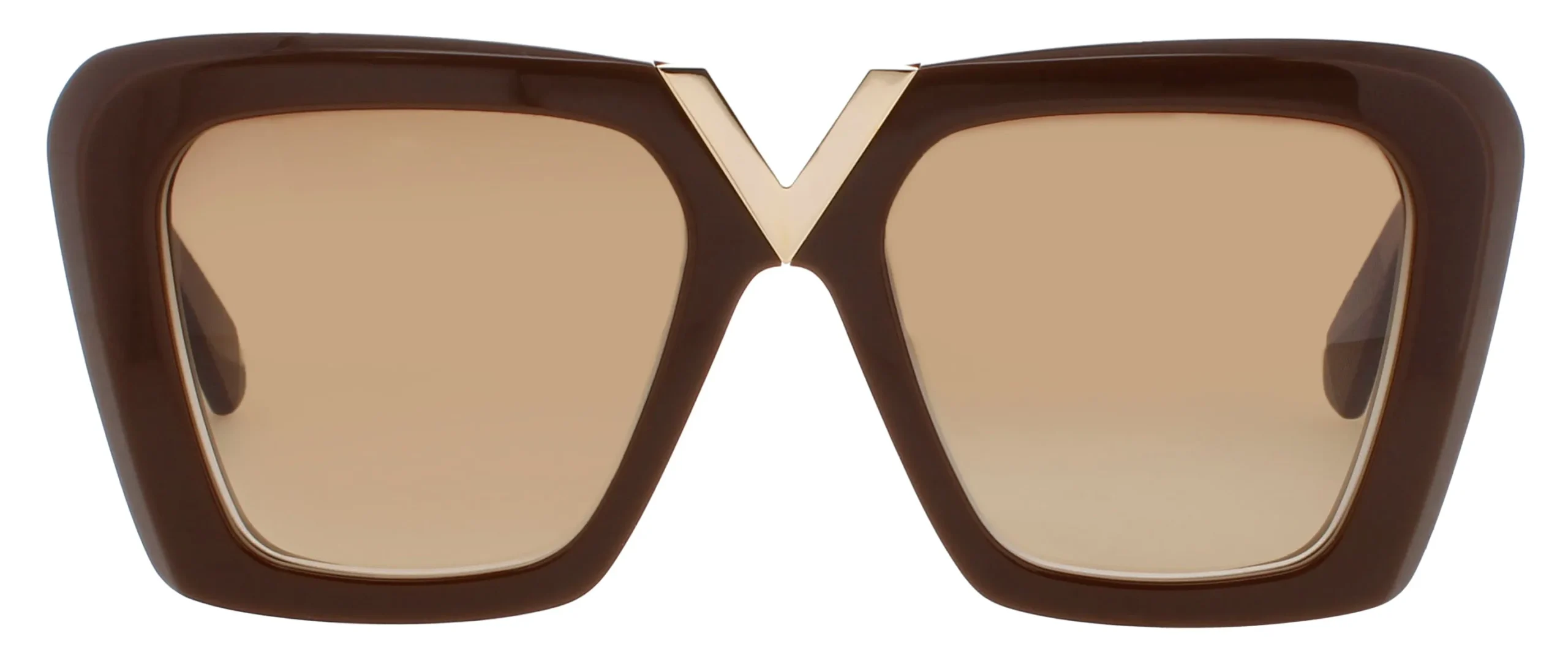 Valentino V-GOLD-II-VLS 161B Sunglasses Fondant Brown 53mm Unisex