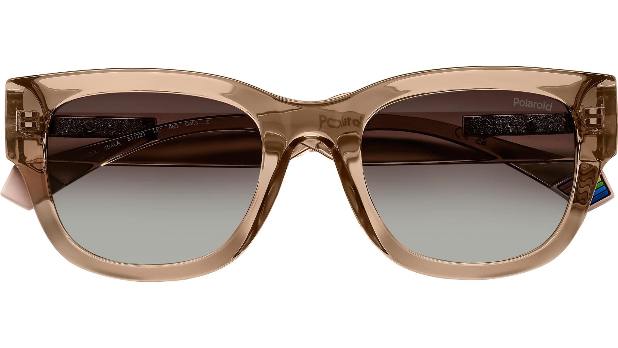 Polaroid PLD 6213/S/X 010A LA Sunglasses Transparent Beige Brown 51mm 6