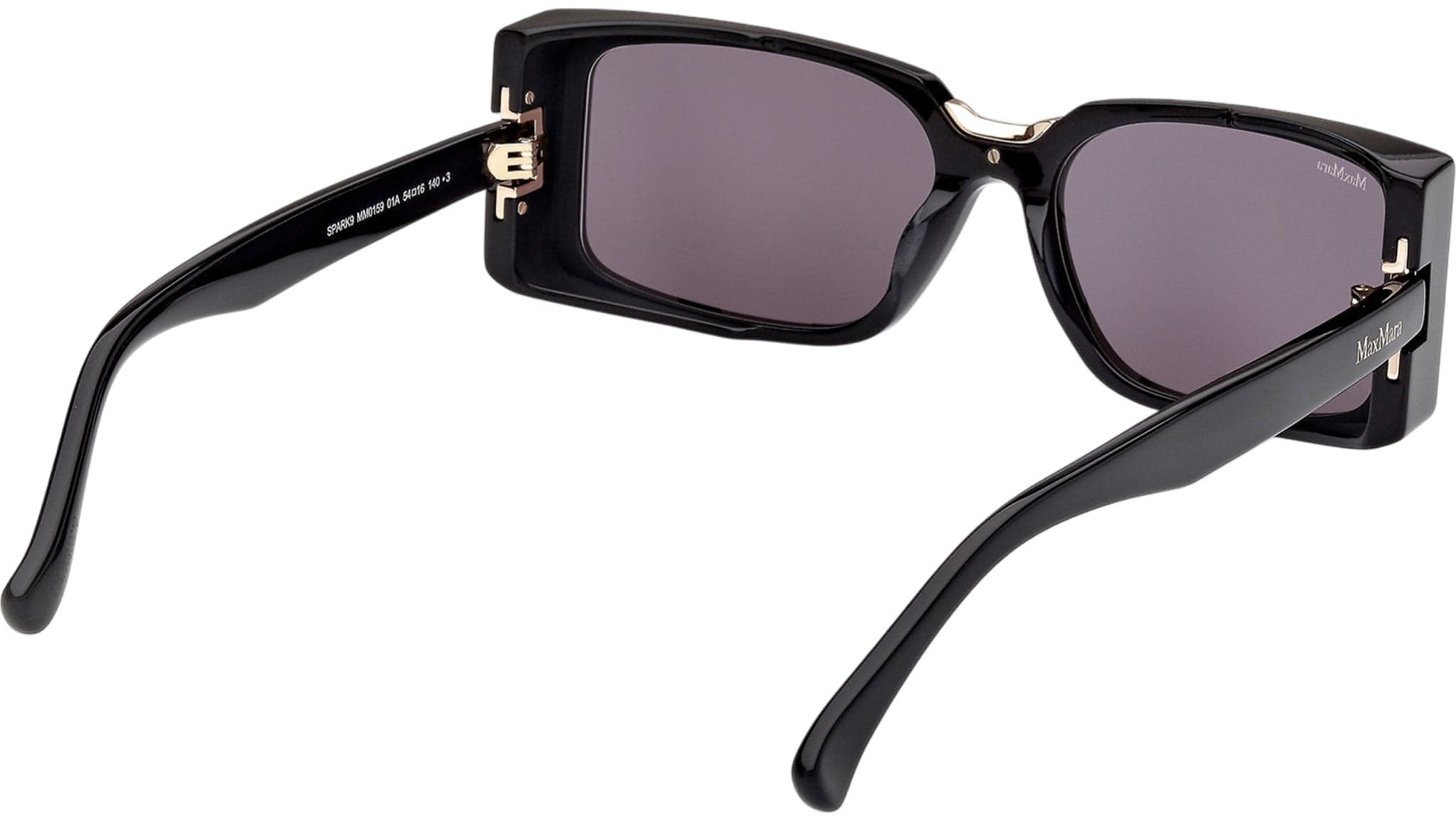 Max Mara MM0159 01A Sunglasses Shiny Black 54mm Women 5