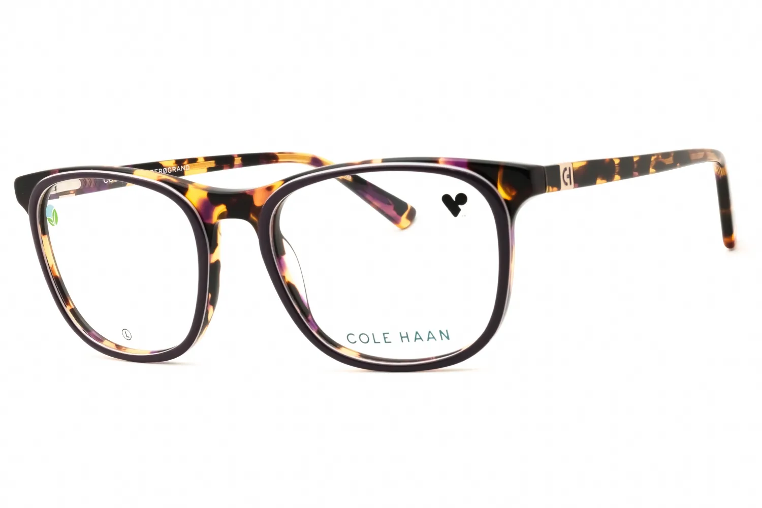 Cole Haan CH4518 505 Eyeglasses Plum Tortoise 54mm Unisex