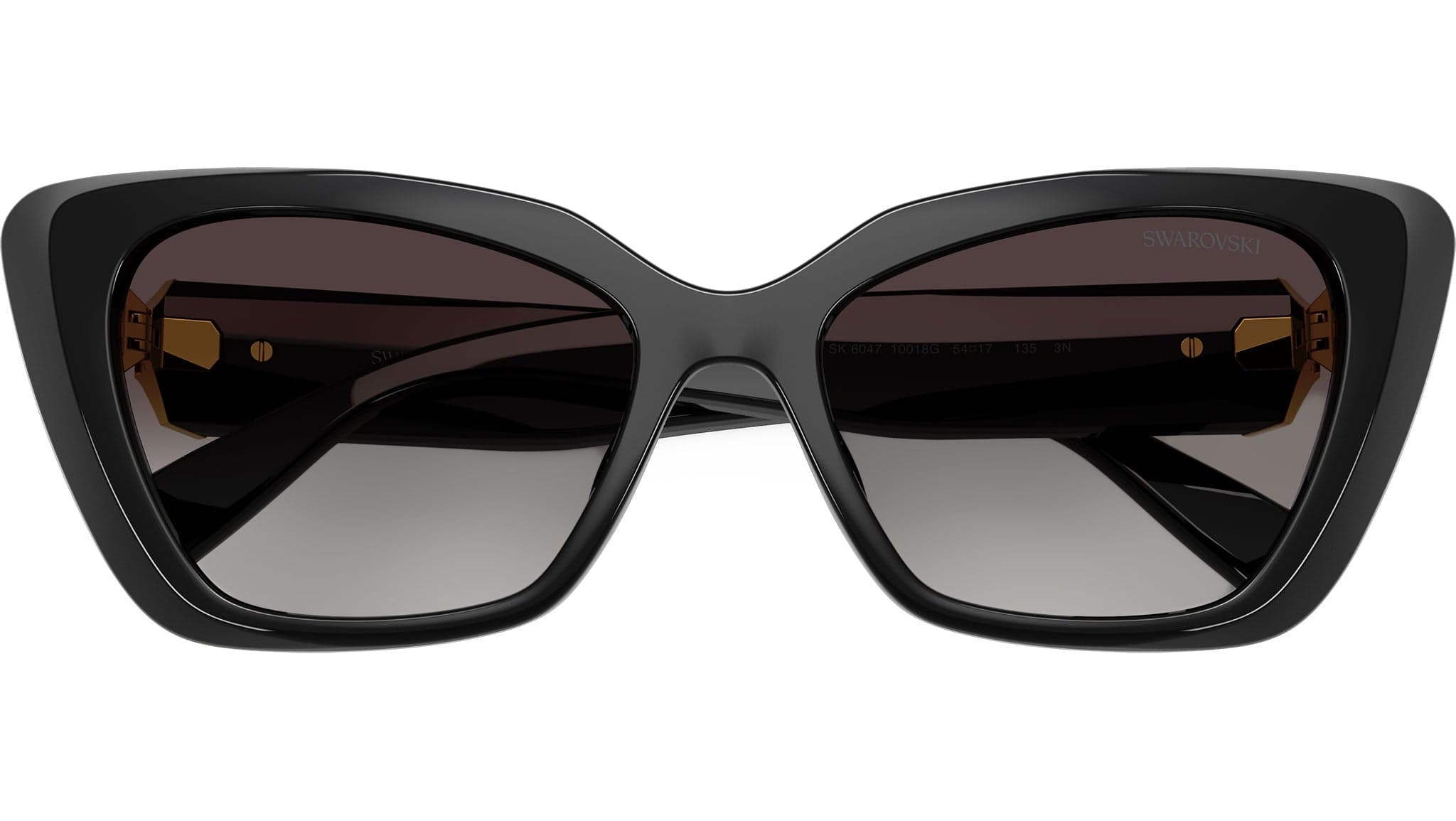 Swarovski SK6047 10018G Sunglasses Black 54mm Women 5