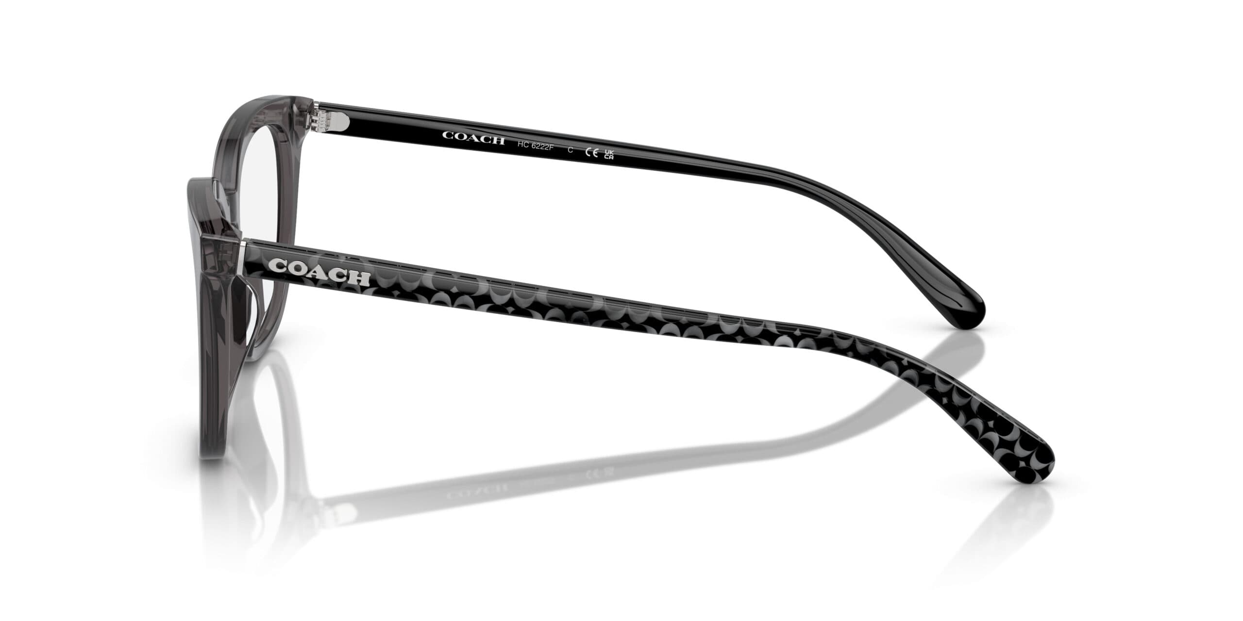 Coach 0HC6222F 5785 Eyeglasses Transparent Grey 53mm 3