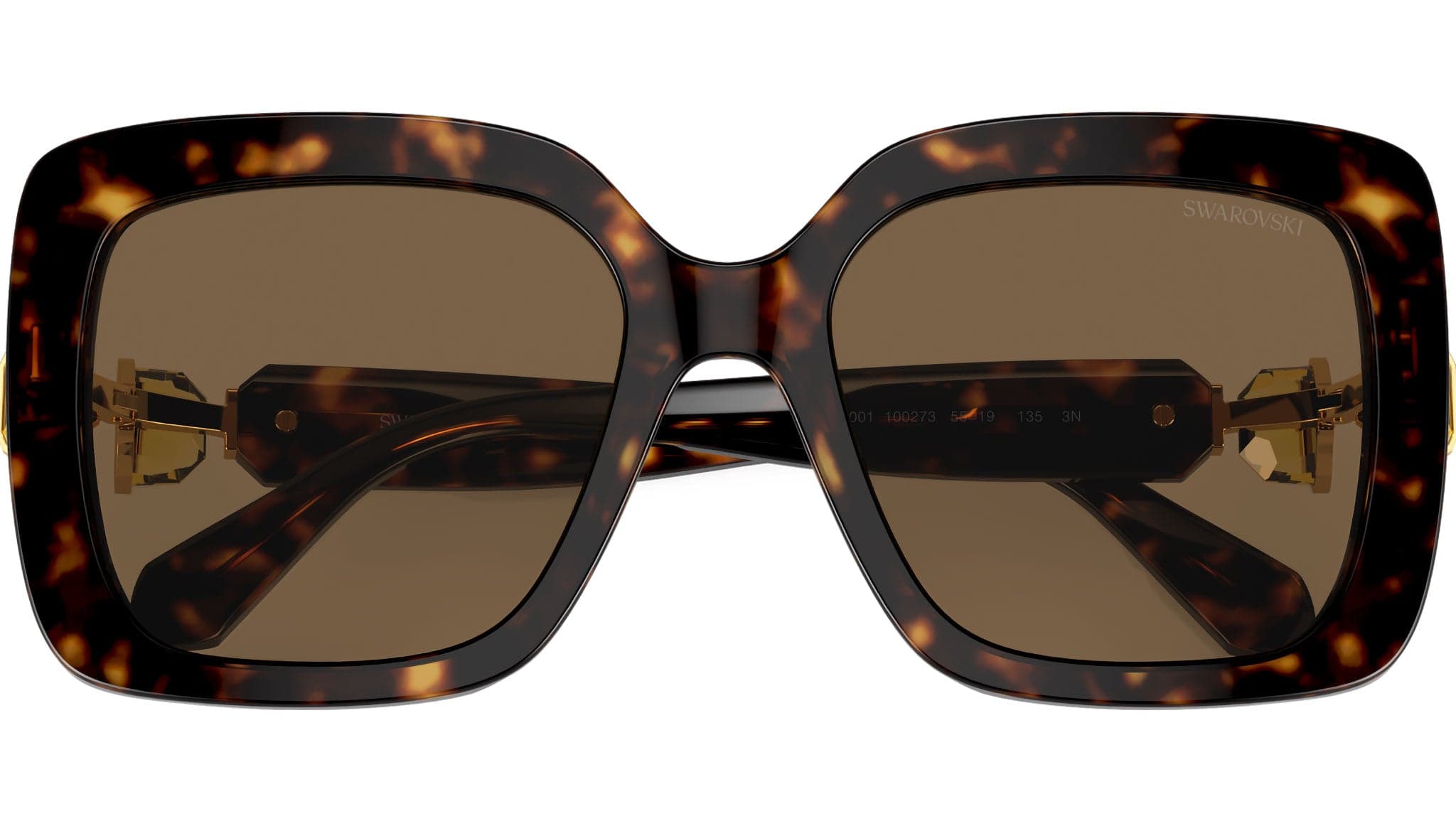 Swarovski SK6001 100273 Sunglasses Brown 135mm Women 5