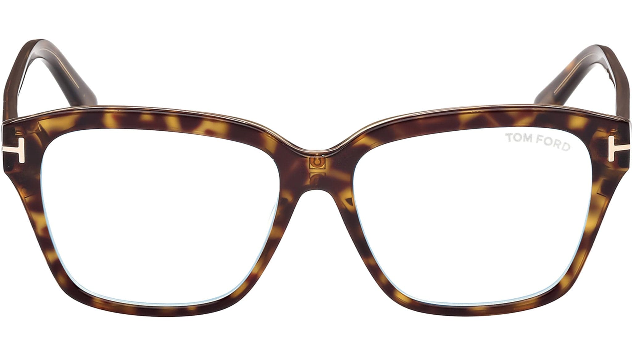Tom Ford FT5955-B 055 Eyeglasses Coloured Havana 54mm 2