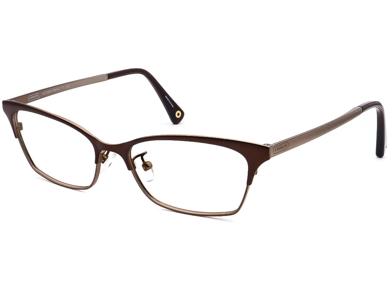 Coach HC5041 Terri 9143 Eyeglasses Satin Brown/sand 53mm Women