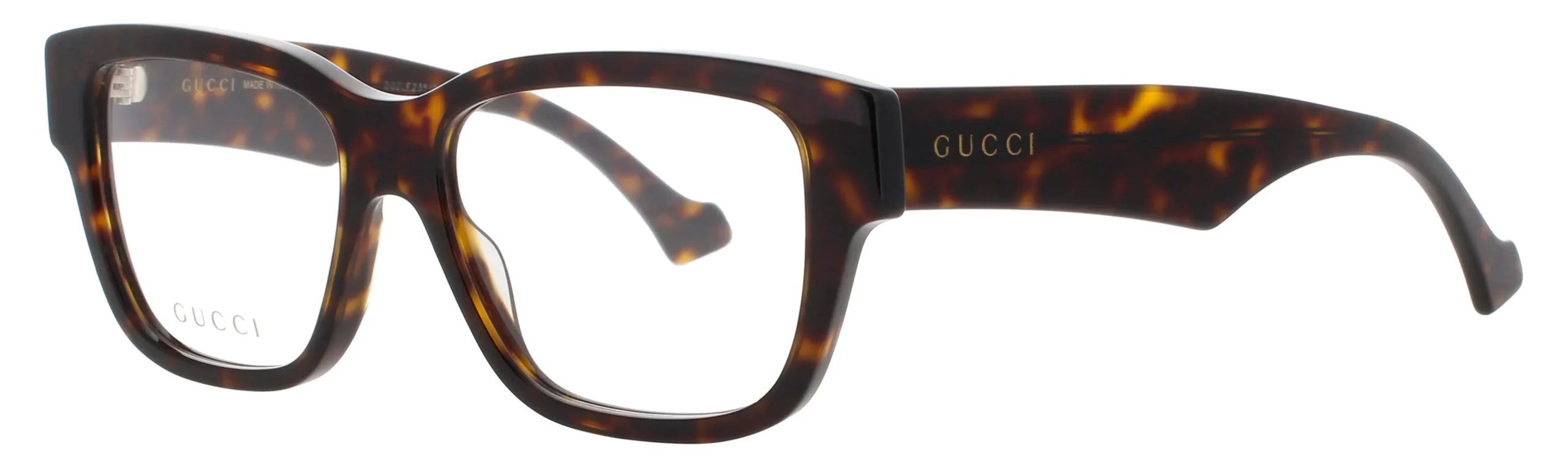 Gucci GG1428O 005 Eyeglasses Brown 55mm Men