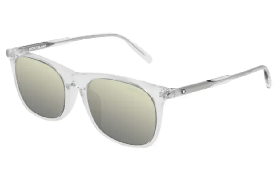 Montblanc MB0007SA 005 Sunglasses Crystal 54mm Unisex