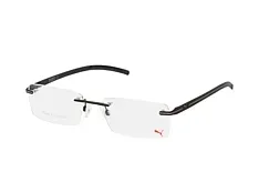Puma PE0022O 009 Eyeglasses Black 55mm Men