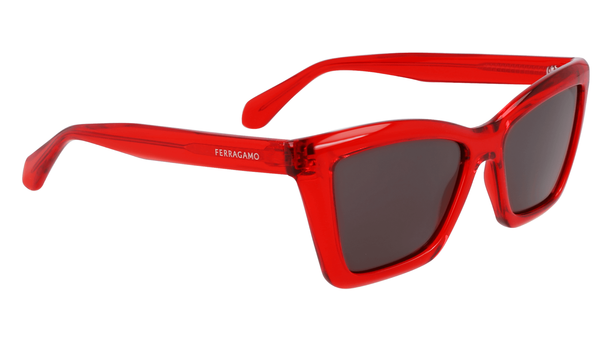 Salvatore Ferragamo SF2039SE 616 Sunglasses Transparent Red 53mm 6