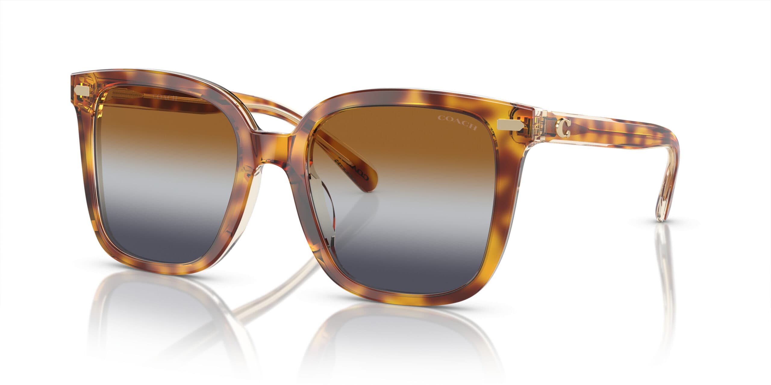 Coach HC8381U CL918 57563J Sunglasses Brown 145mm Women