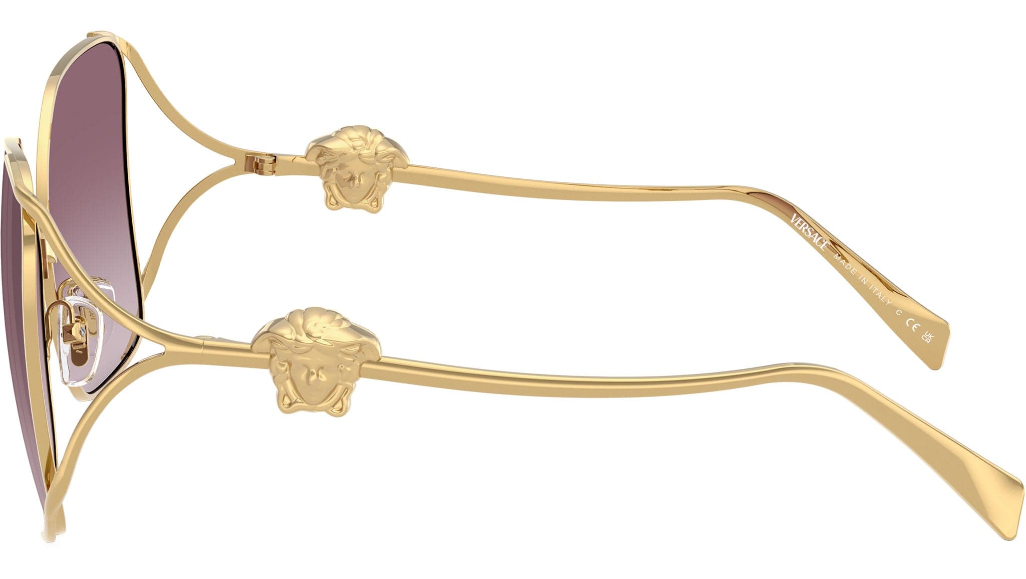 Versace 0VE2288 10026X Sunglasses Gold Metal 62mm Women 3