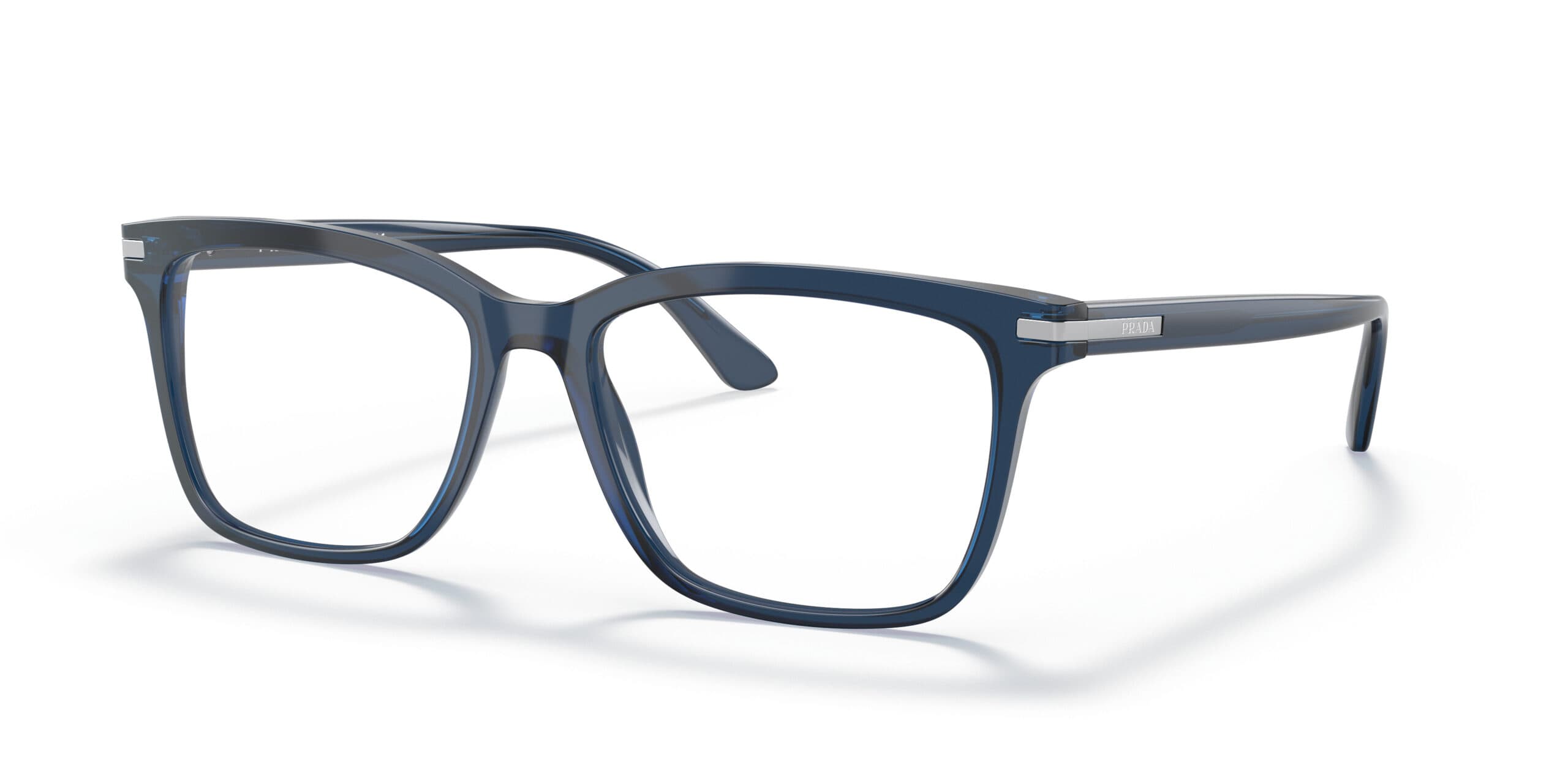 Prada VPR14W 08Q-1O1 PR 14WV Eyeglasses Blue 56mm Men
