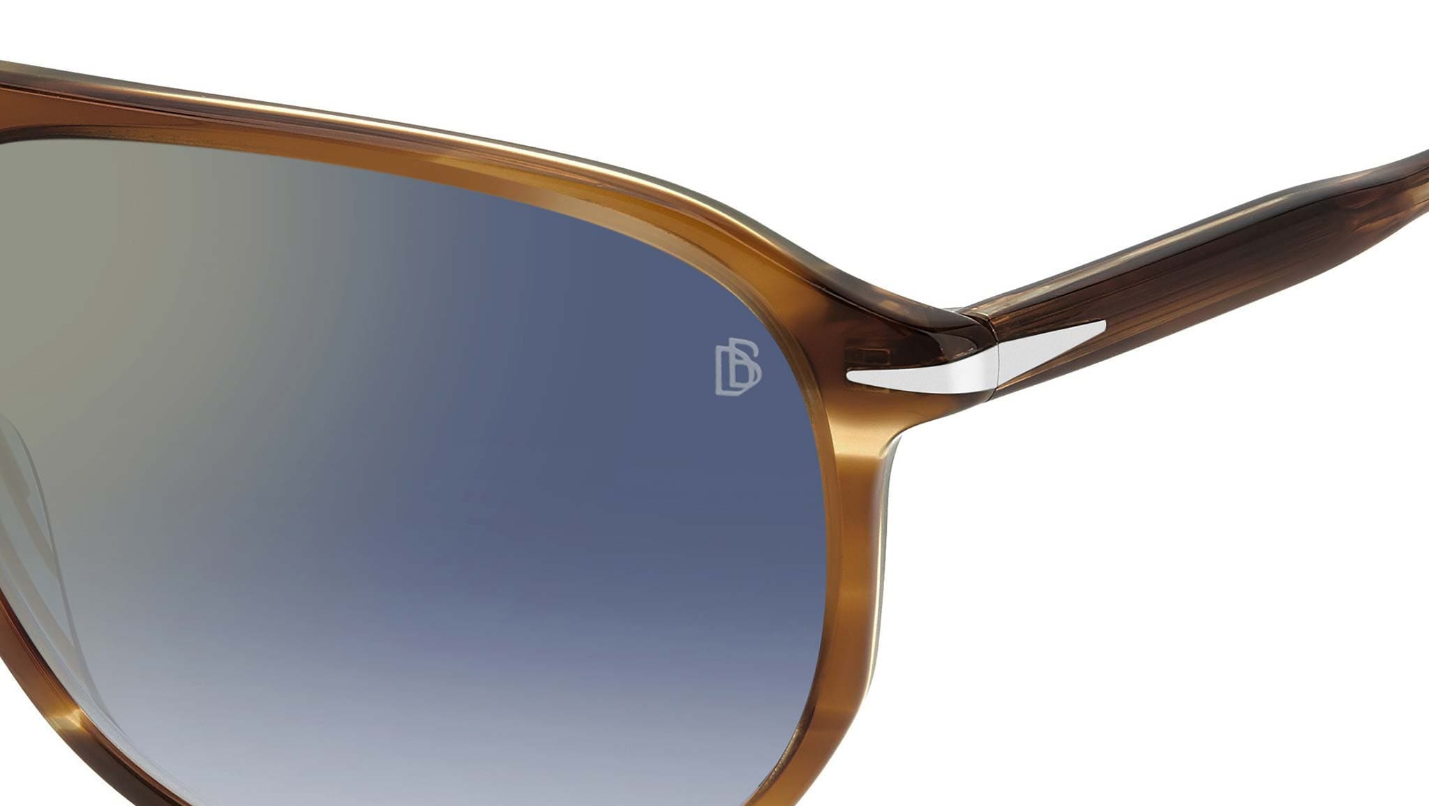 David Beckham DB 1159/S 0EX4 2A Sunglasses Brw Horn 58mm Men 3