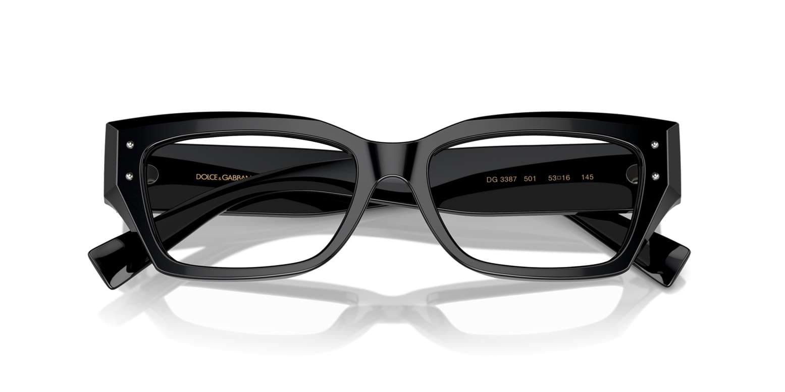 Dolce & Gabbana 0DG3387 501 Eyeglasses Black 53mm Women 5