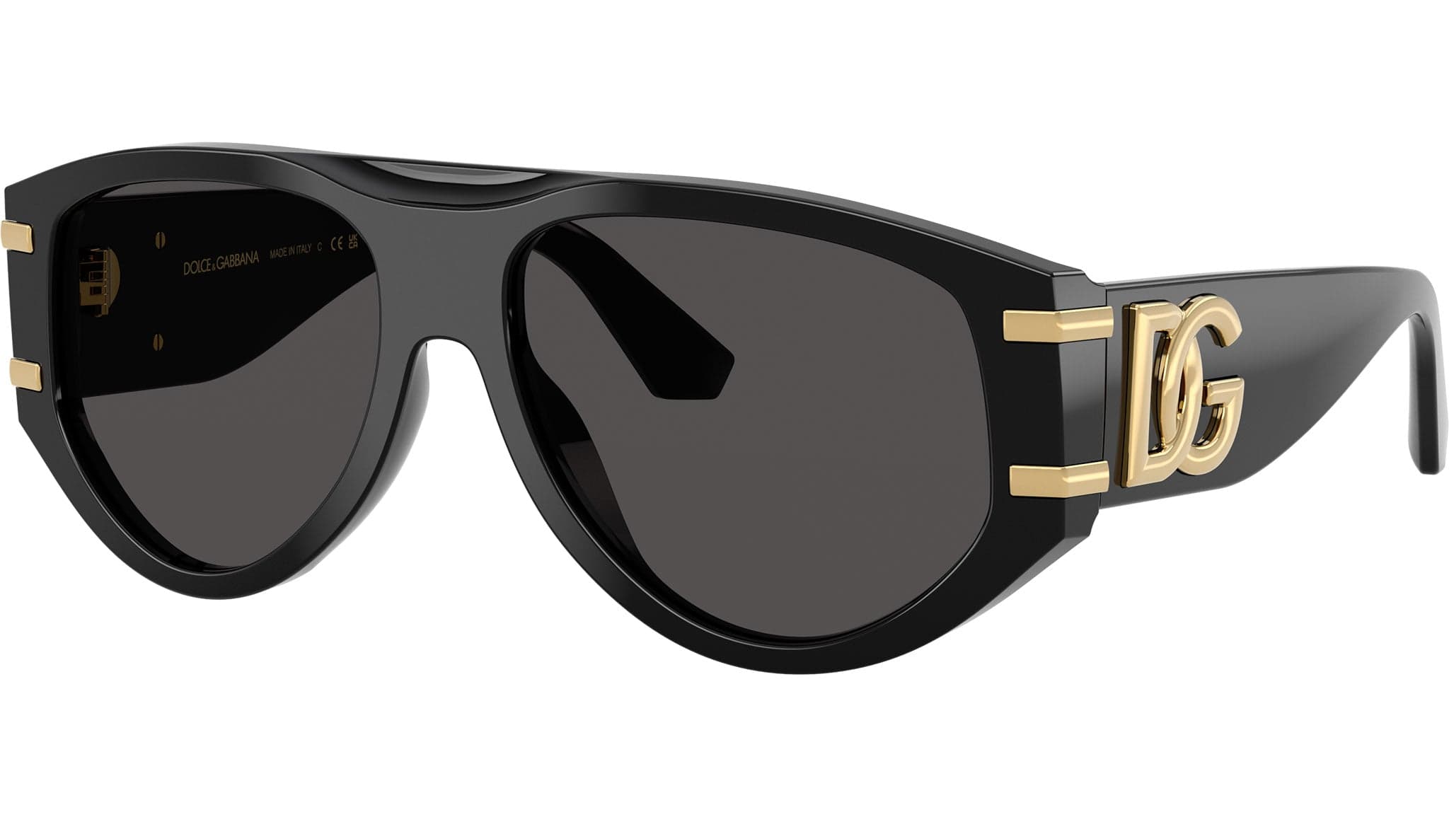 Dolce & Gabbana 0DG4499 501/87 Sunglasses Shiny Black 57mm Men