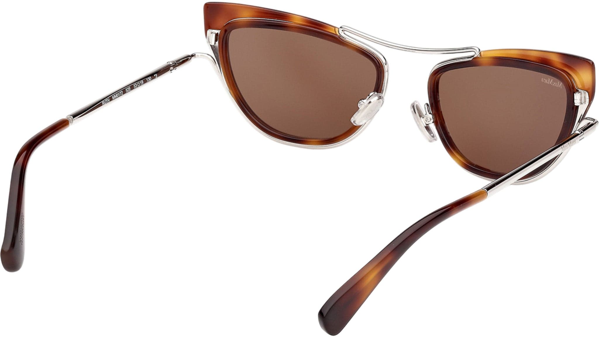 Max Mara MM0172 52E Sunglasses Dark Havana 53mm Women 4