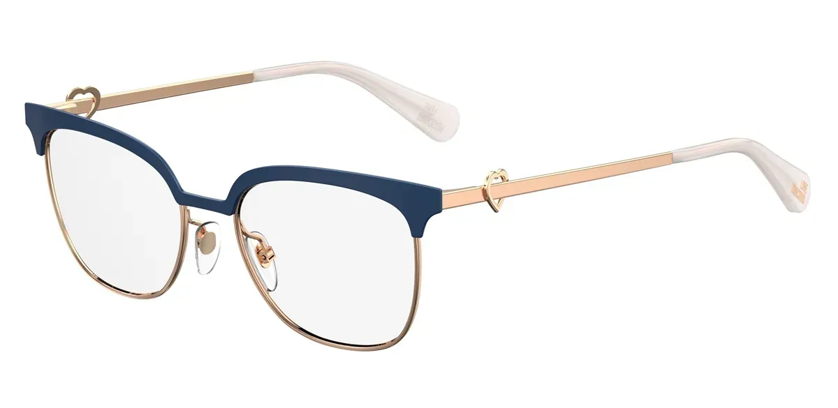Love Moschino MOL529 PJP Eyeglasses Blue 51mm Women