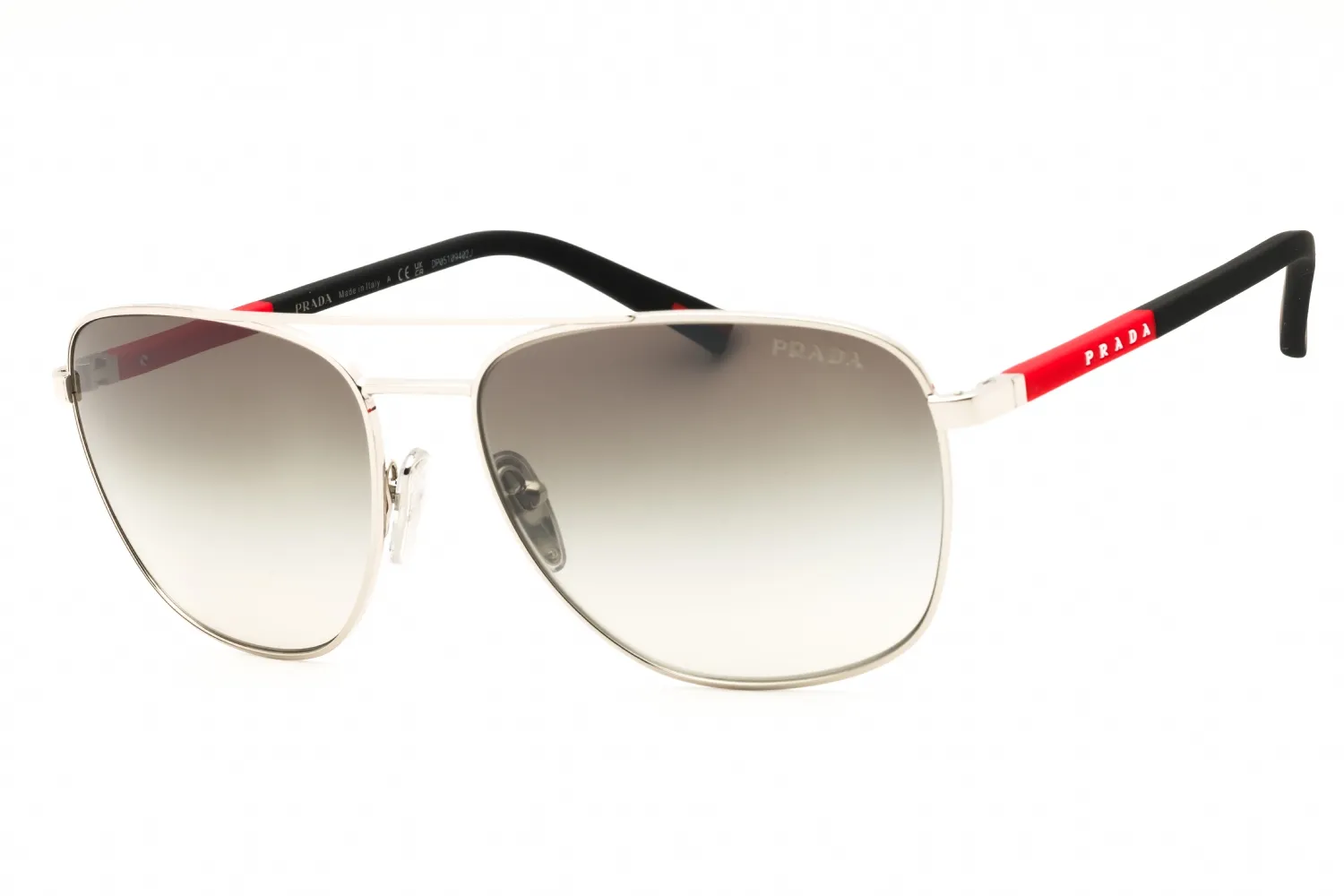 Prada Sport 0PS 54ZS 1BC02M Sunglasses Silver 60mm Men