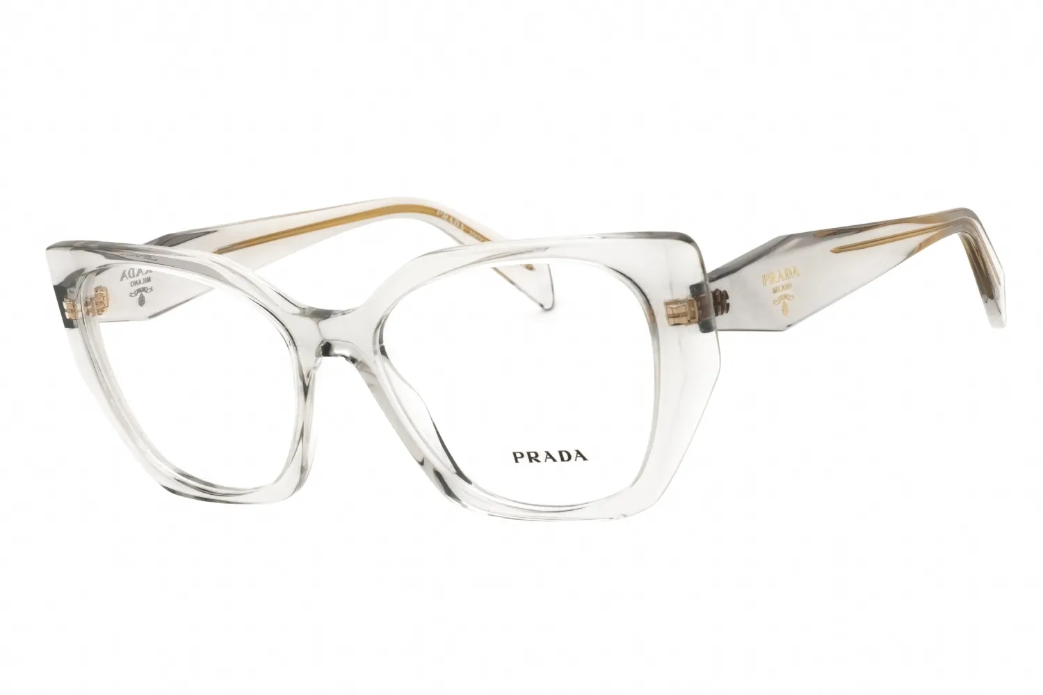 Prada 0PR 18WV 12R1O1 Eyeglasses Transparent Grey 54mm Women