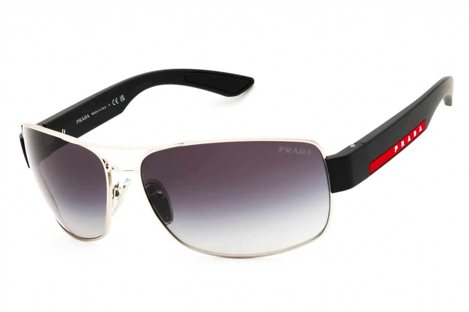 Prada Sport 0PS B52S 1BC09U Sunglasses Silver 65mm Men