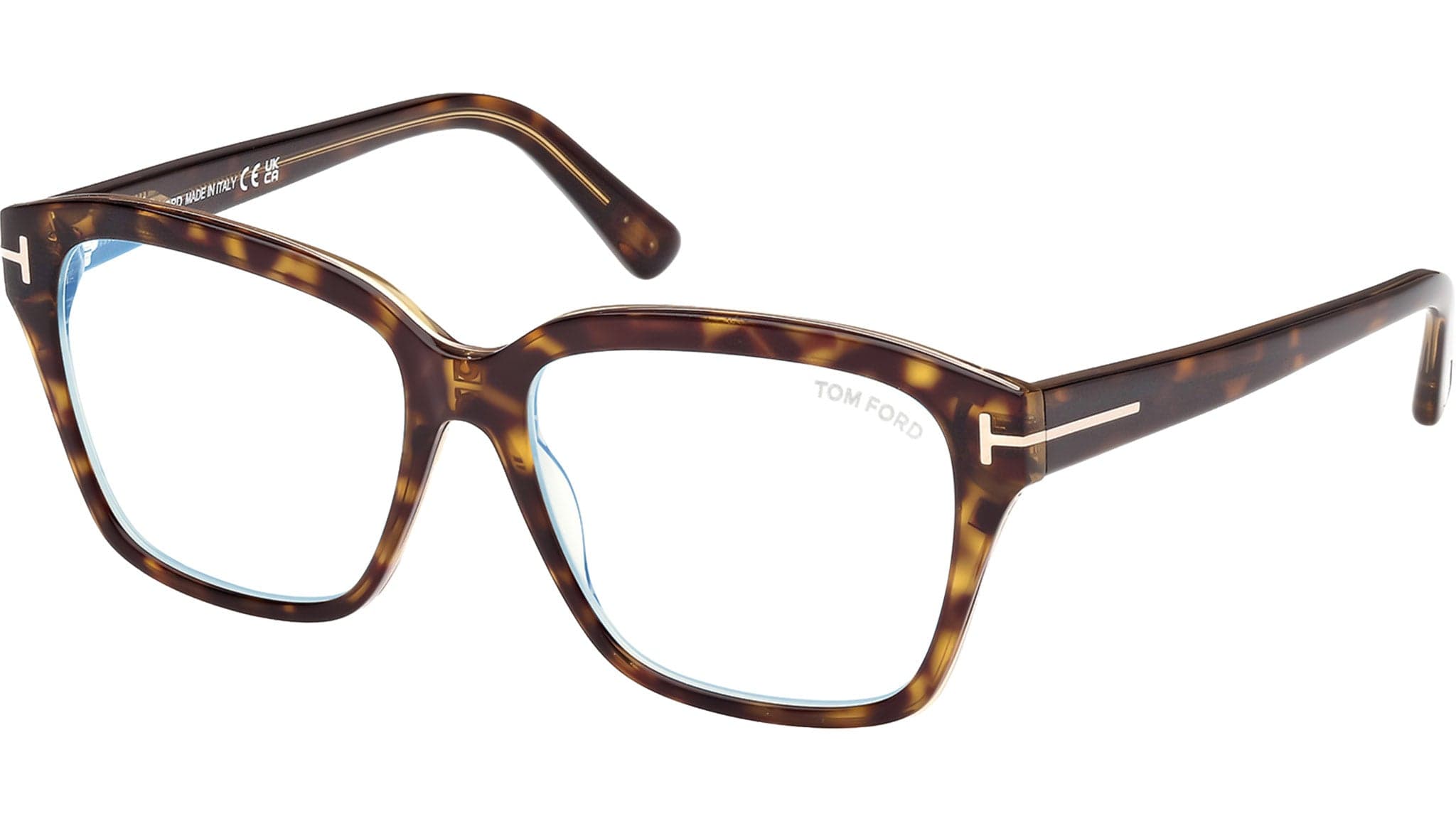 Tom Ford FT5955-B 055 Eyeglasses Coloured Havana 54mm