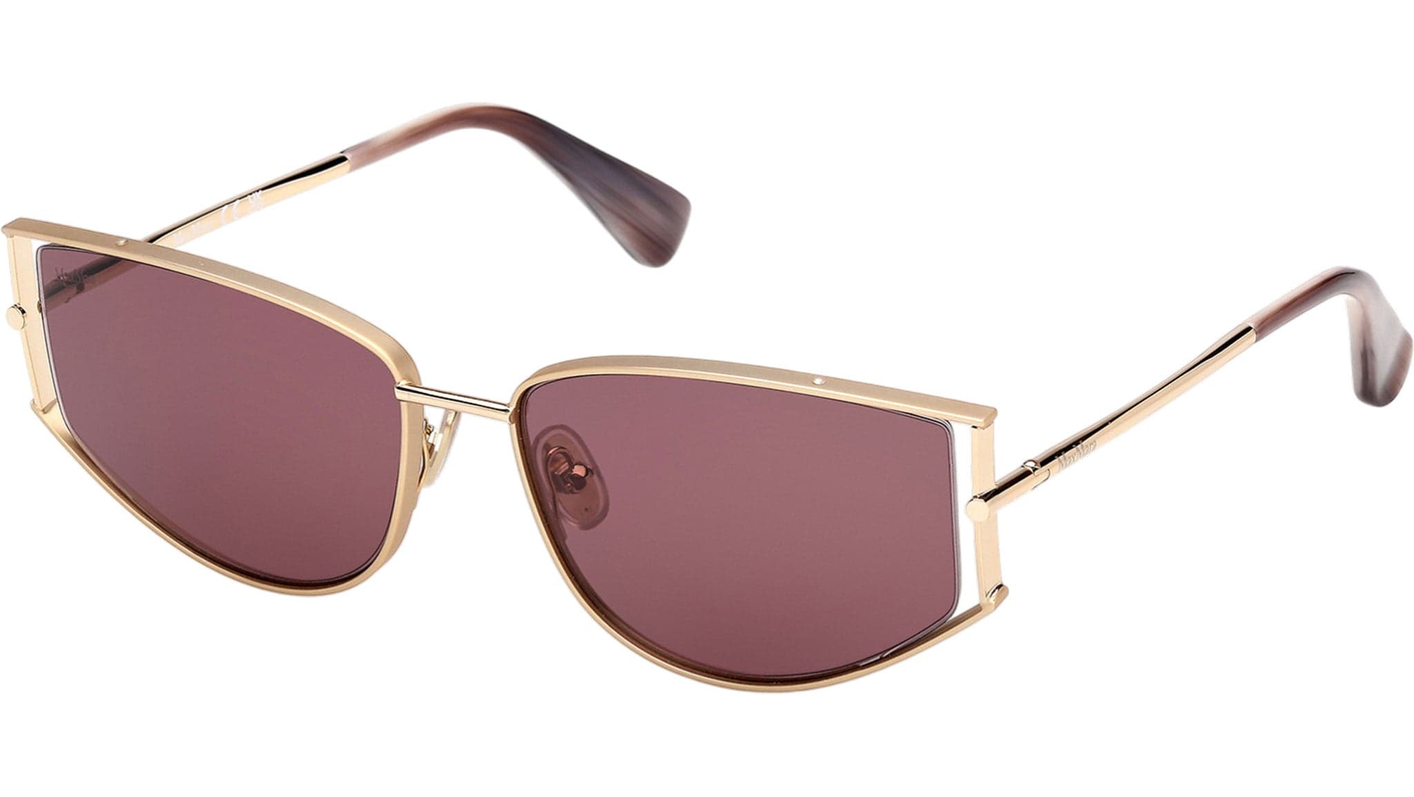 Max Mara MM0141 32Y Sunglasses Gold 58mm Women