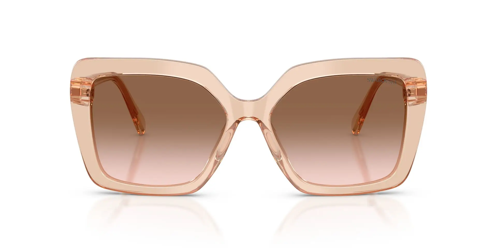 Swarovski SK6049 106313 Sunglasses Transparent Beige 57mm Women 2