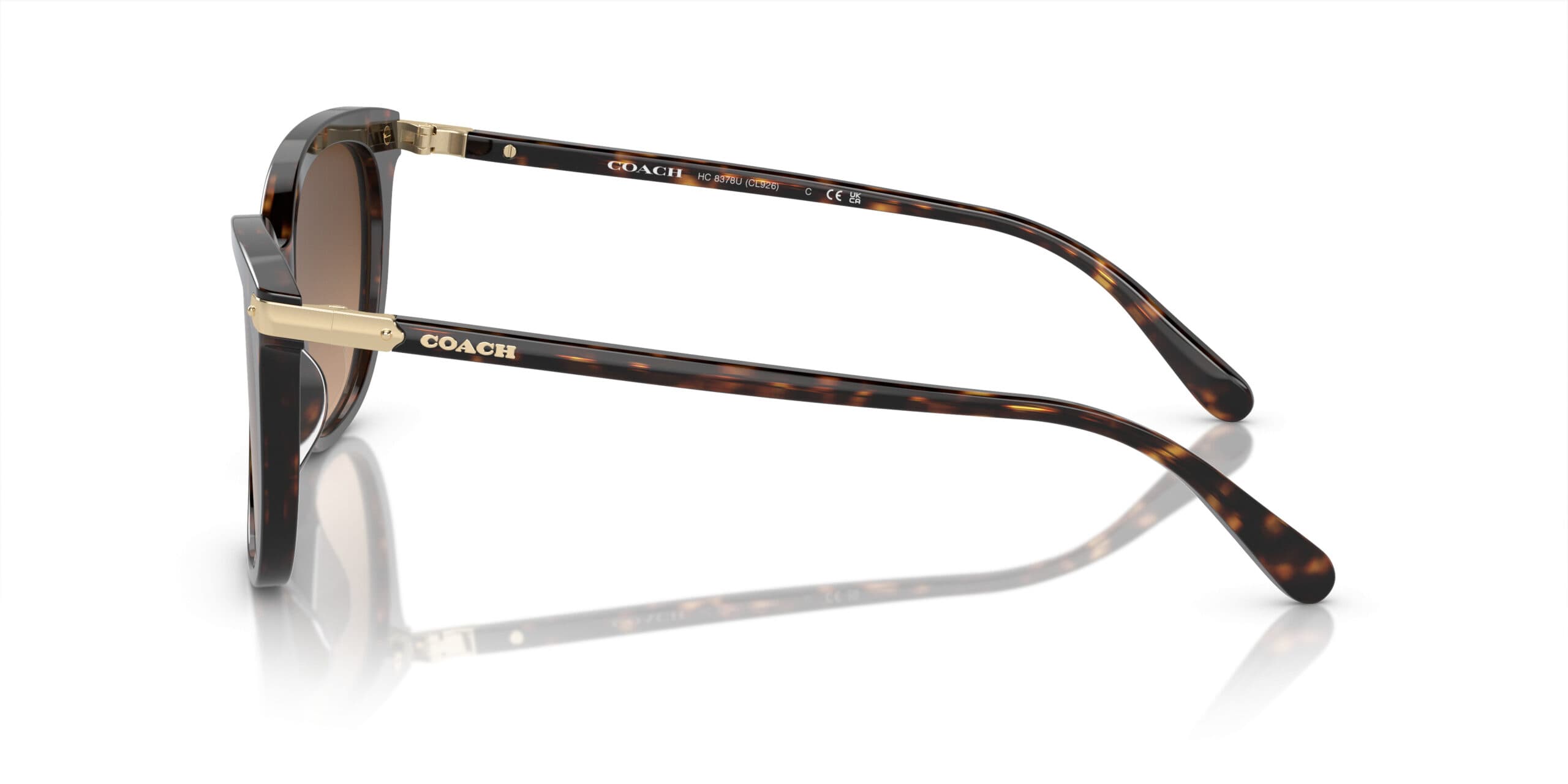 Coach HC8378U CL926 512074 Sunglasses Brown 145mm Women 3