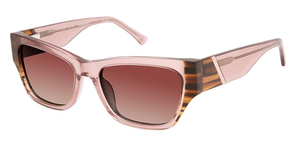 Ann Taylor ATP934 C02 Sunglasses Transluc Rose 53mm Women