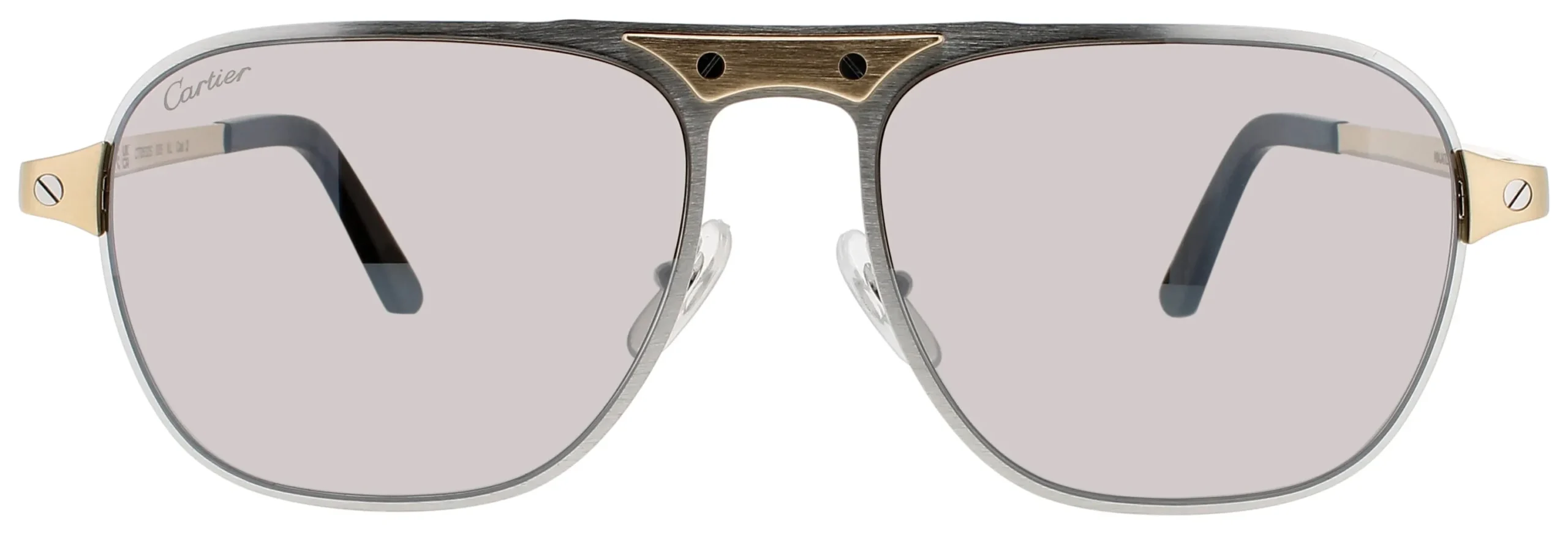 Cartier CT0532S 005 Sunglasses Silver 58mm Men 2