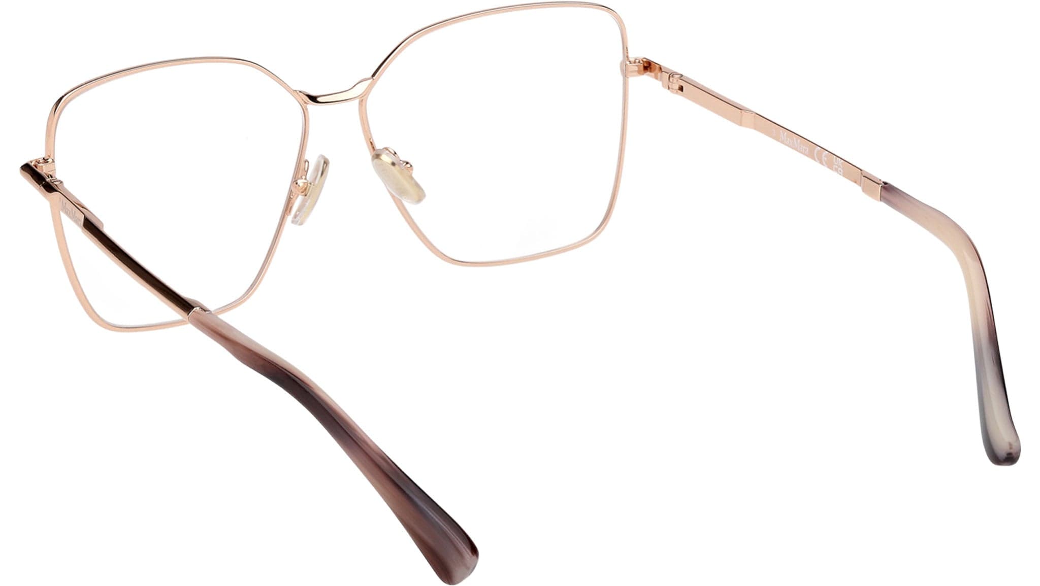 Max Mara MM5187 028 Eyeglasses Shiny Rose Gold 55mm Women 4