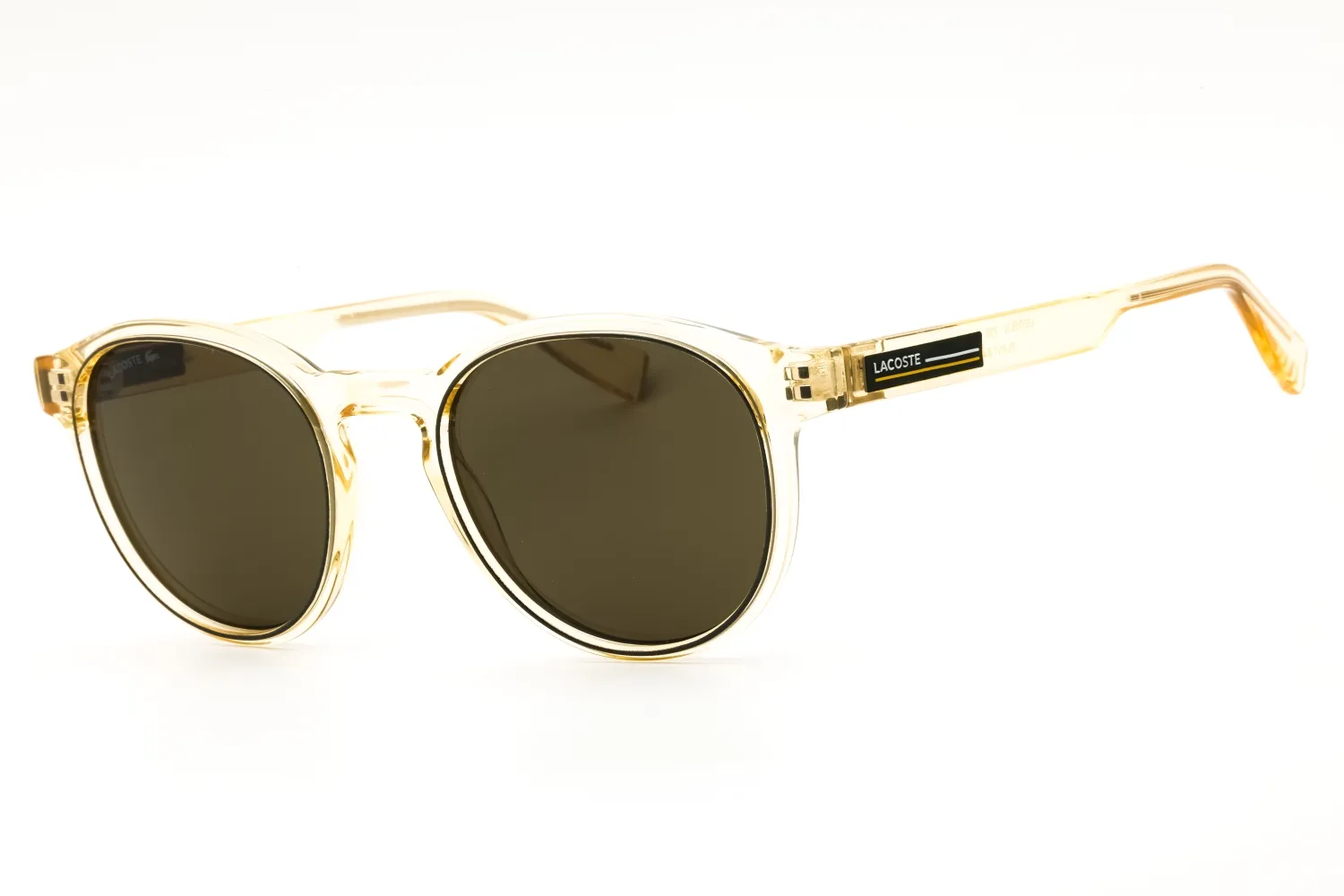 Lacoste L6055SN 750 Sunglasses Transparent Yellow 51mm Men
