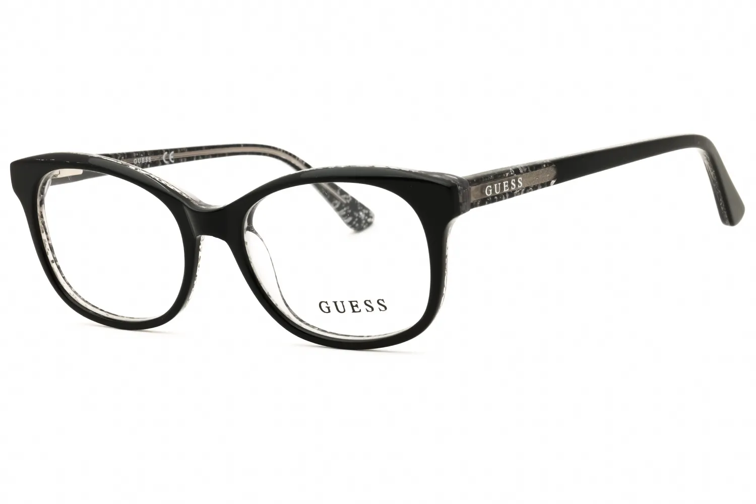 Guess GU9181 001 Eyeglasses Shiny Black 45mm Women
