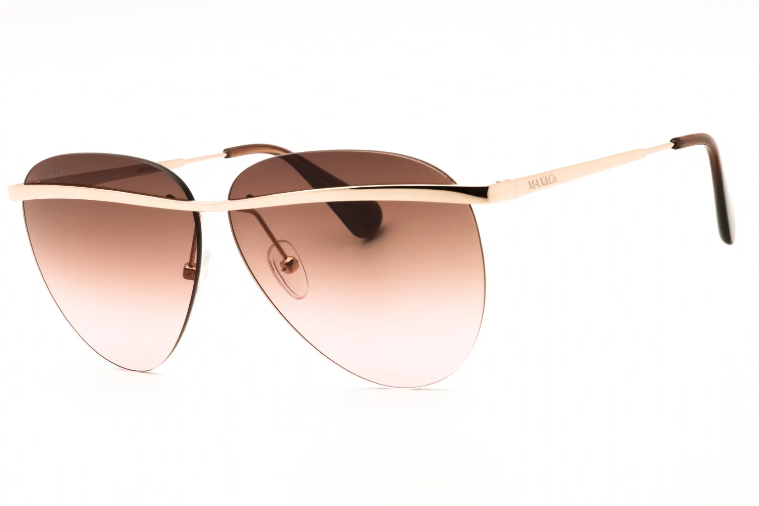 Max & Co MO0017 28F Sunglasses Shiny Rose Gold 60mm Women