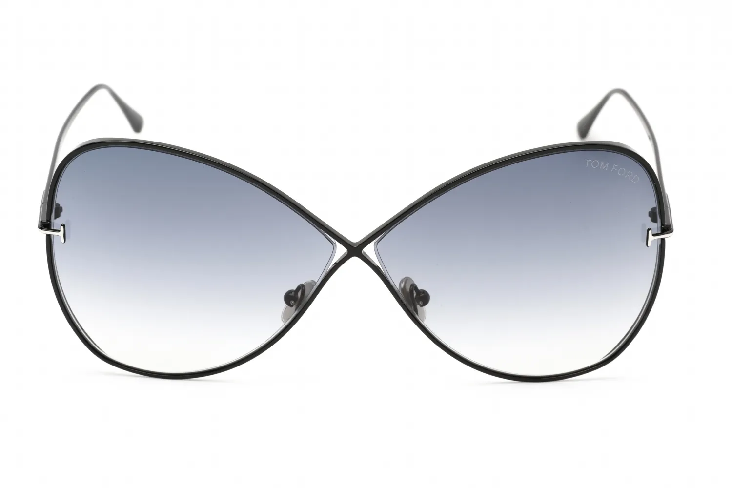Tom Ford FT0842 01B Sunglasses Shiny Black 66mm Women 2