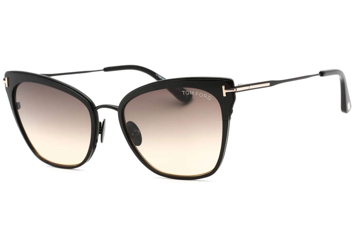 Tom Ford FT0843 01B Sunglasses Shiny Black 56mm Women