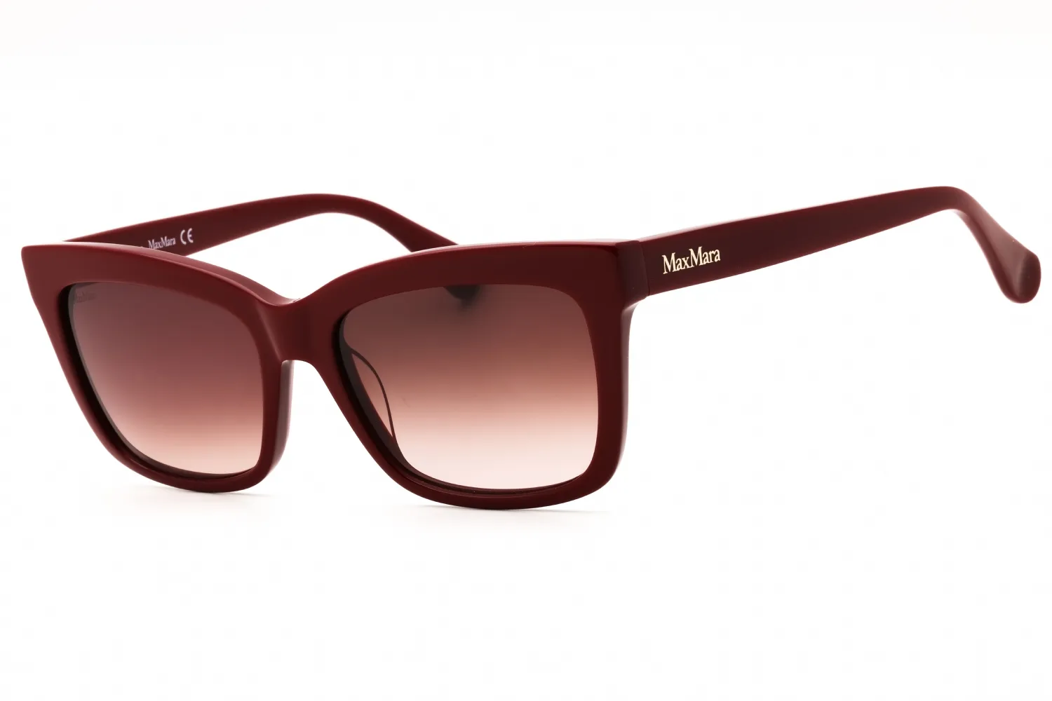 Max Mara MM0010 66F Sunglasses Shiny Red 55mm Women