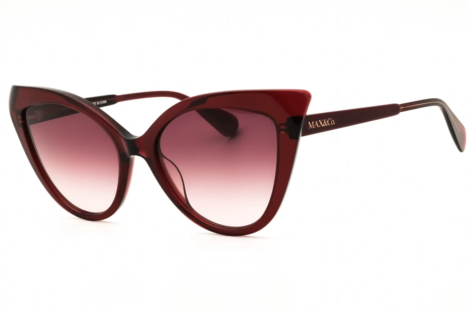 Max & Co MO0038 69F Sunglasses Shiny Bordeaux 56mm Women