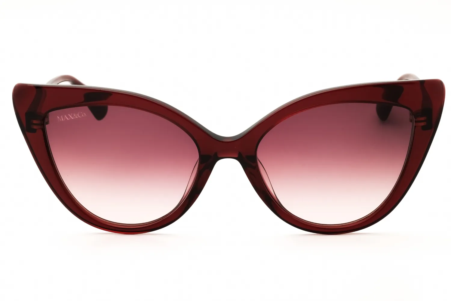 Max & Co MO0038 69F Sunglasses Shiny Bordeaux 56mm Women 2