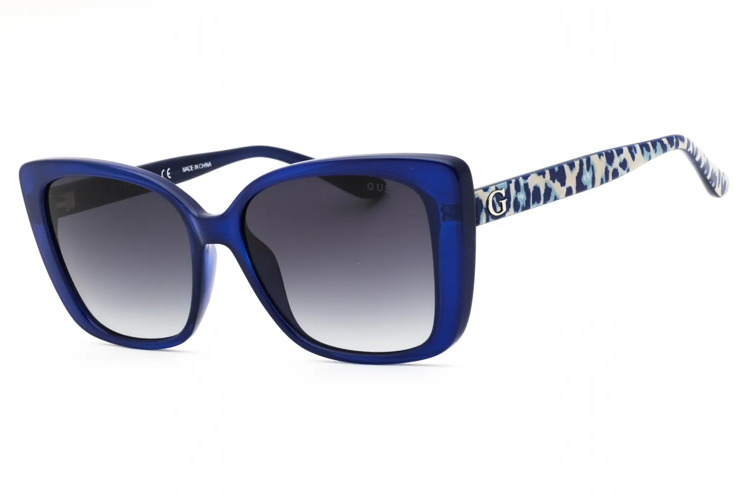 Guess GU7829 90B Sunglasses Shiny Blue 56mm Women