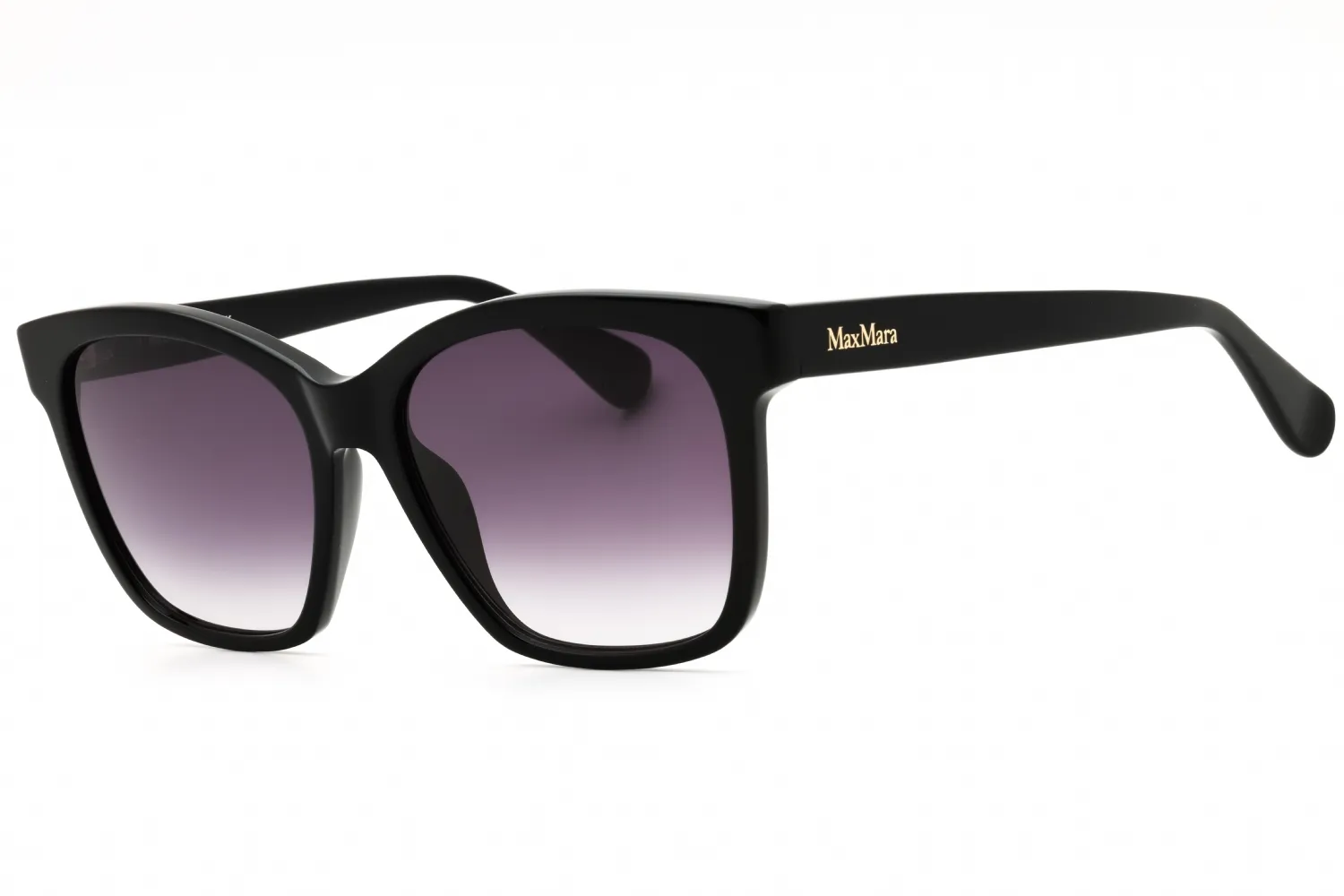 Max Mara MM0042 01B Sunglasses Shiny Black 56mm Women