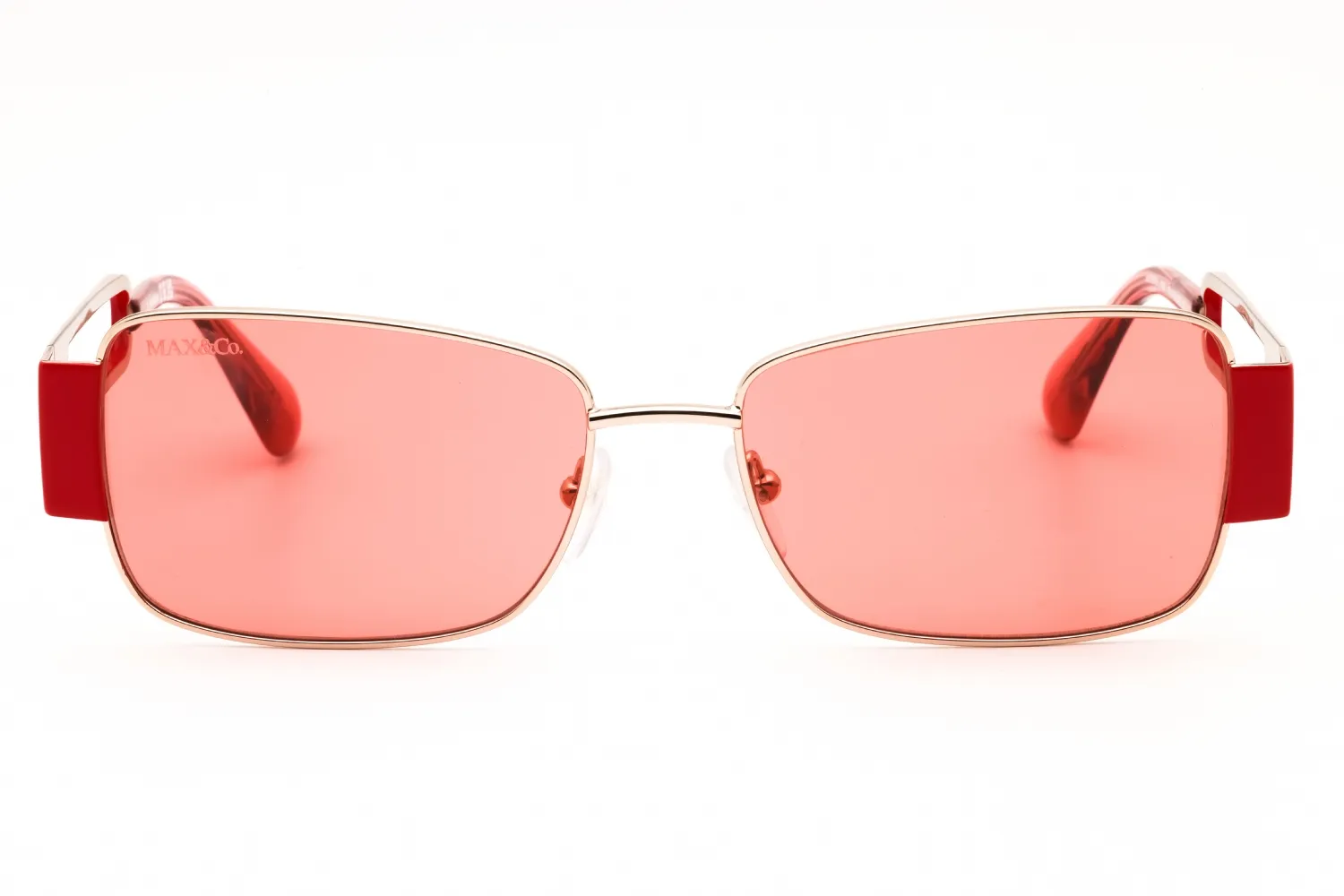 Max & Co MO0070 28S Sunglasses Shiny Rose Gold 55mm Women 2