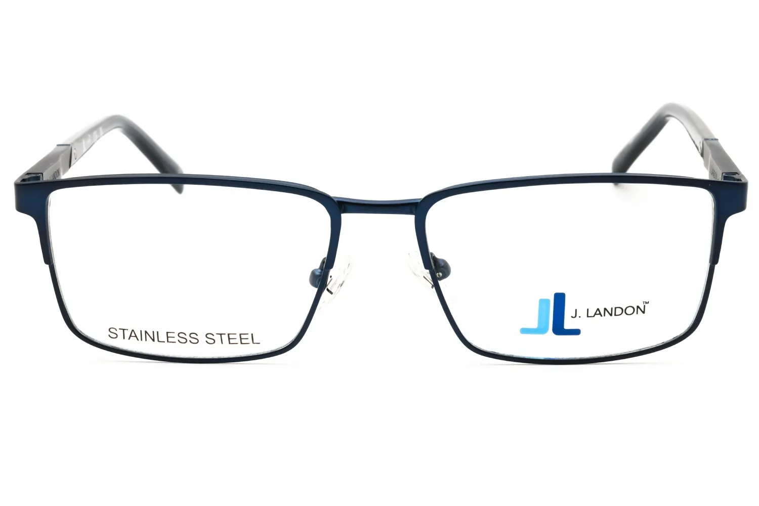 J. Landon JL1015 091 Eyeglasses Matte Blue 53mm Men 2