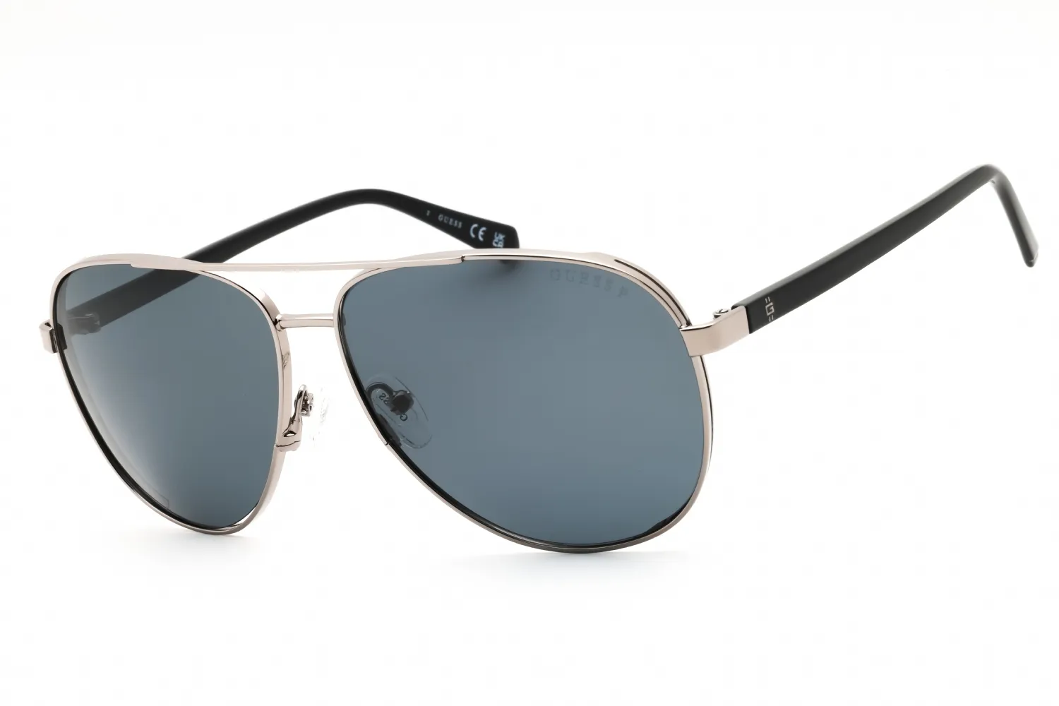 Guess GU00140 08D Sunglasses Shiny Gunmetal 61mm Men
