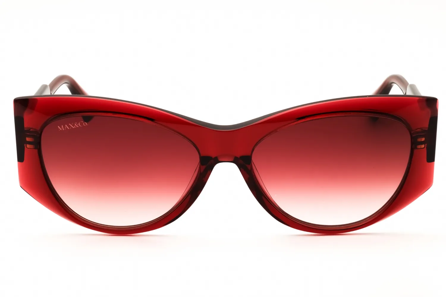 Max & Co MO0116 69T Sunglasses Shiny Bordeaux 56mm Women 2