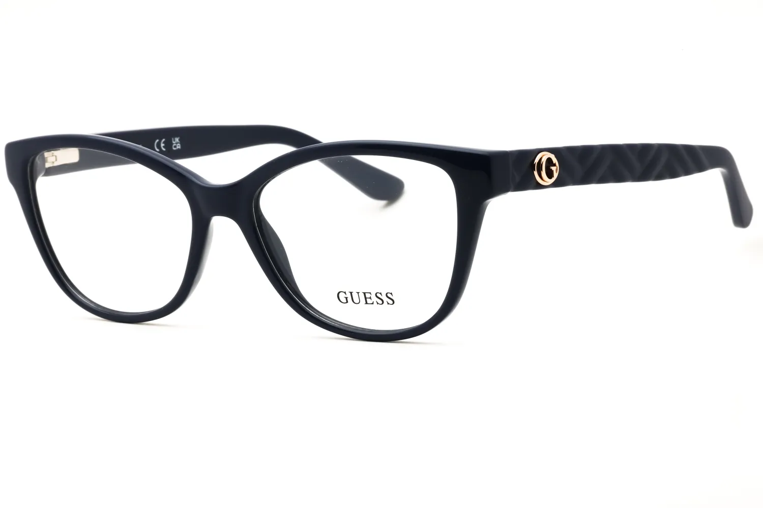 Guess GU50307 090 Eyeglasses Shiny Blue 53mm Women