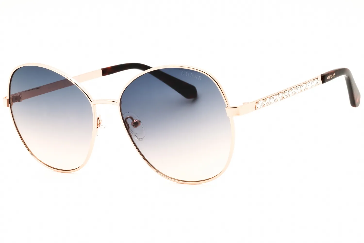 Guess Factory GF00075 28W Sunglasses Shiny Rose Gold 58mm Women