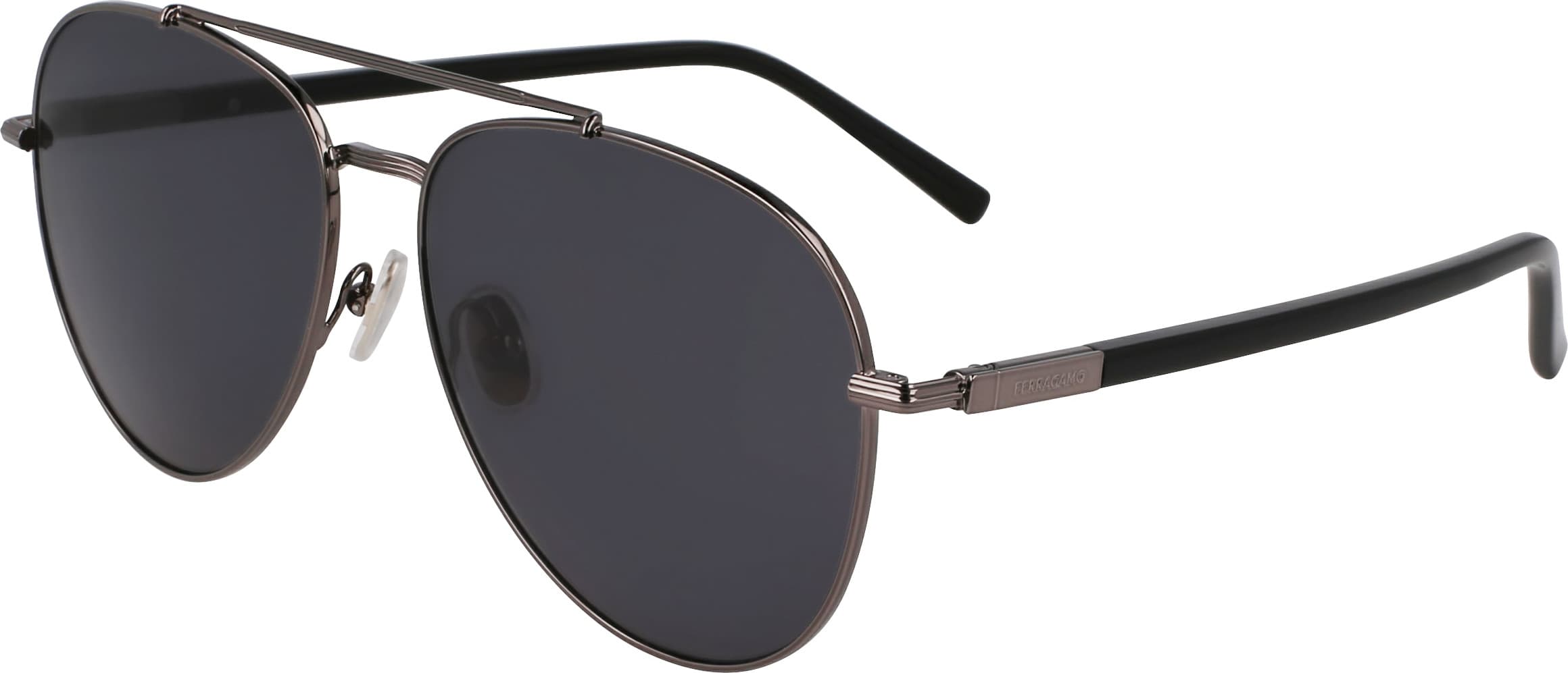 Salvatore Ferragamo SF316S 027 Sunglasses Dark Ruthenium 61mm Men