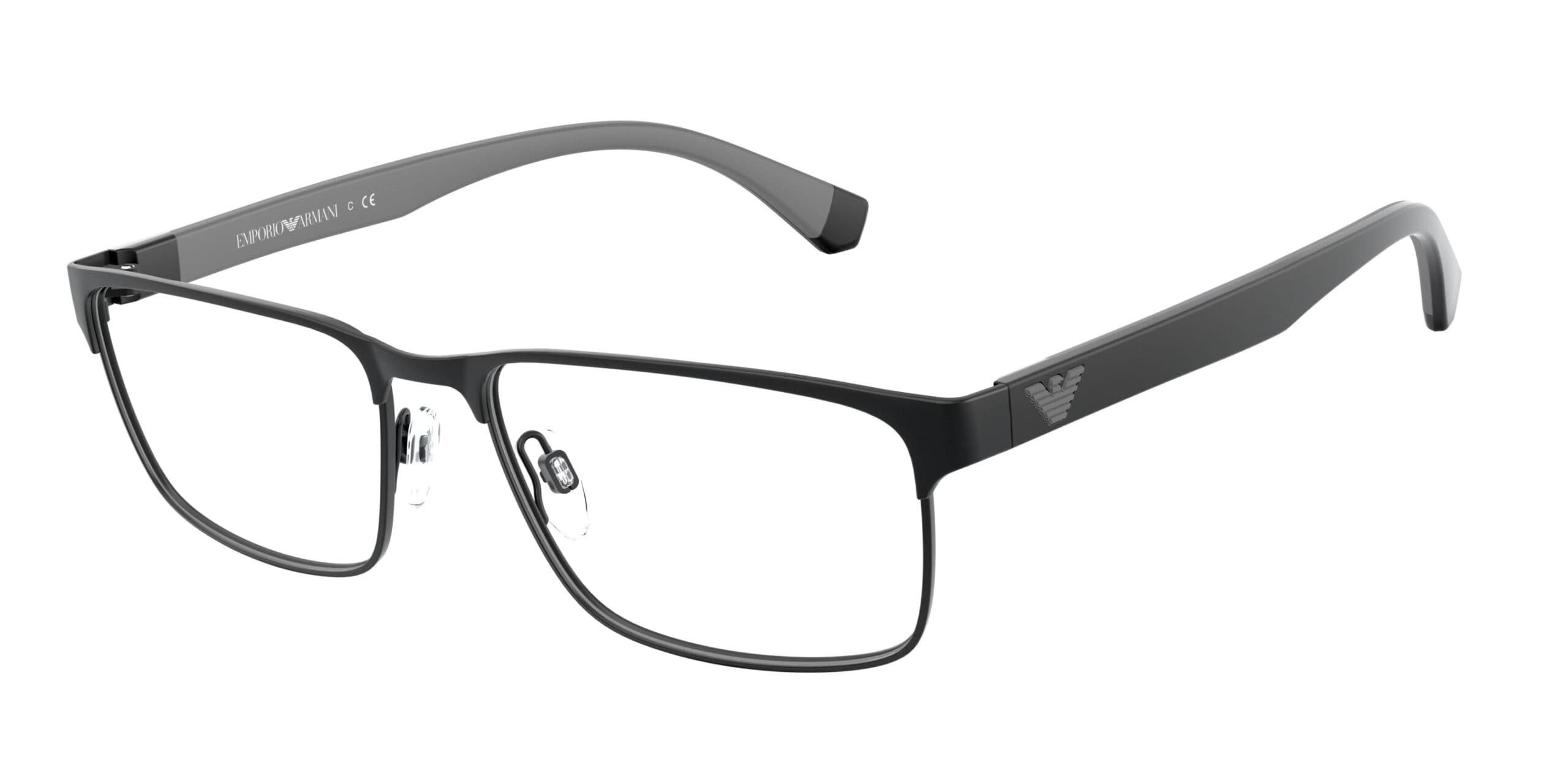 Emporio Armani 0EA1105 3014 Eyeglasses Matte Black 56mm Men